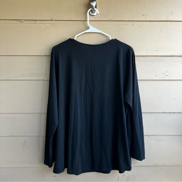 Pure Jill Long Sleeve Shirttail Tee - Size XL - Pima Cotton Casual Modest - Picture 4 of 4